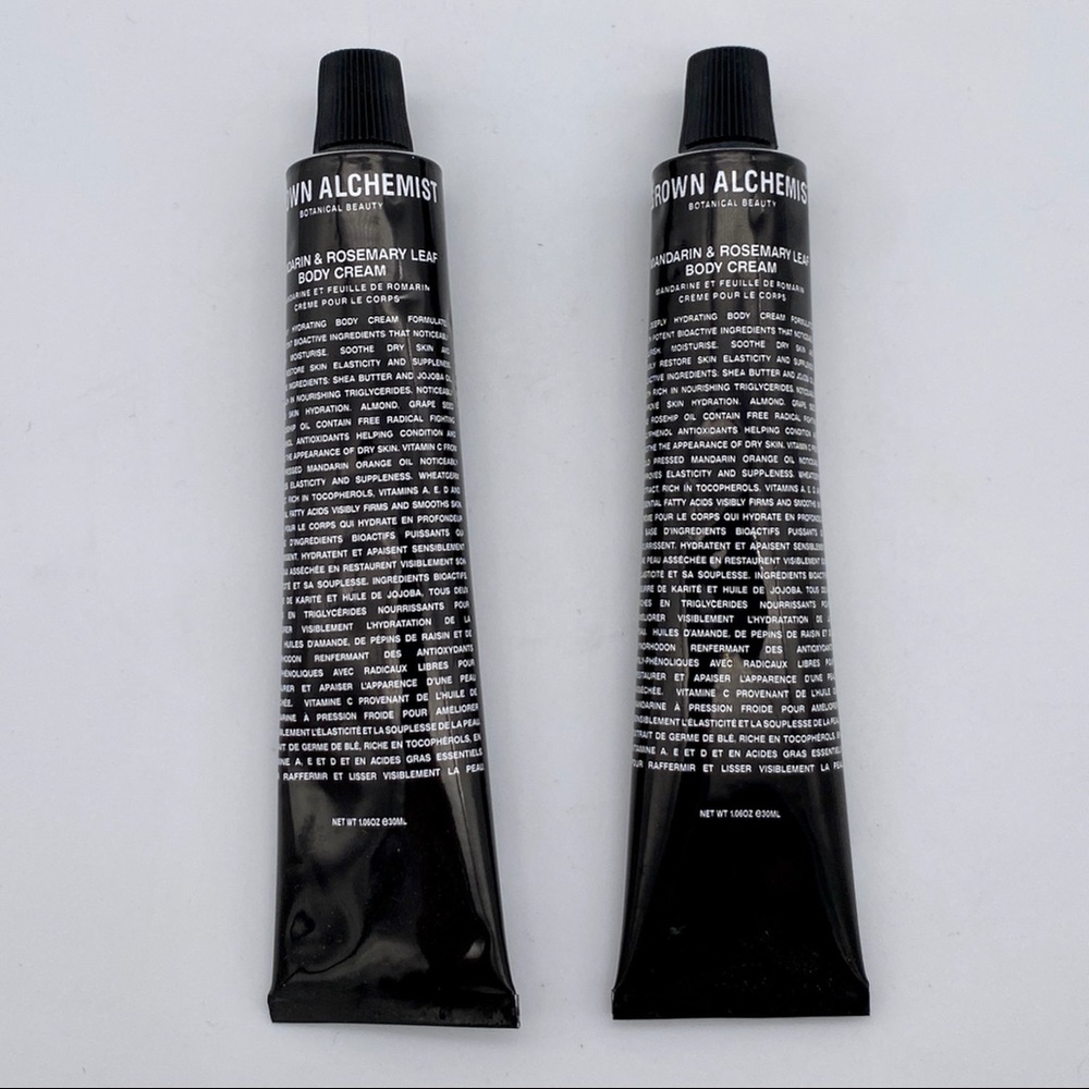 BROWN ALCHEMIST Set of 2 Mandarin & Rosemary Leaf Body Cream